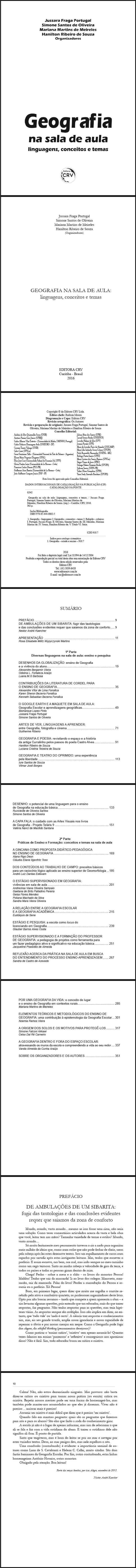 GEOGRAFIA NA SALA DE AULA:<br>linguagens, conceitos e temas